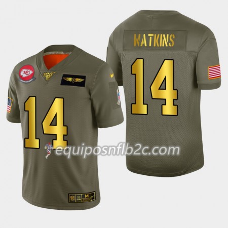 Camiseta Hombre NFL Kansas City Chiefs Sammy Watkins 14 Nike 2019 Salute to Service